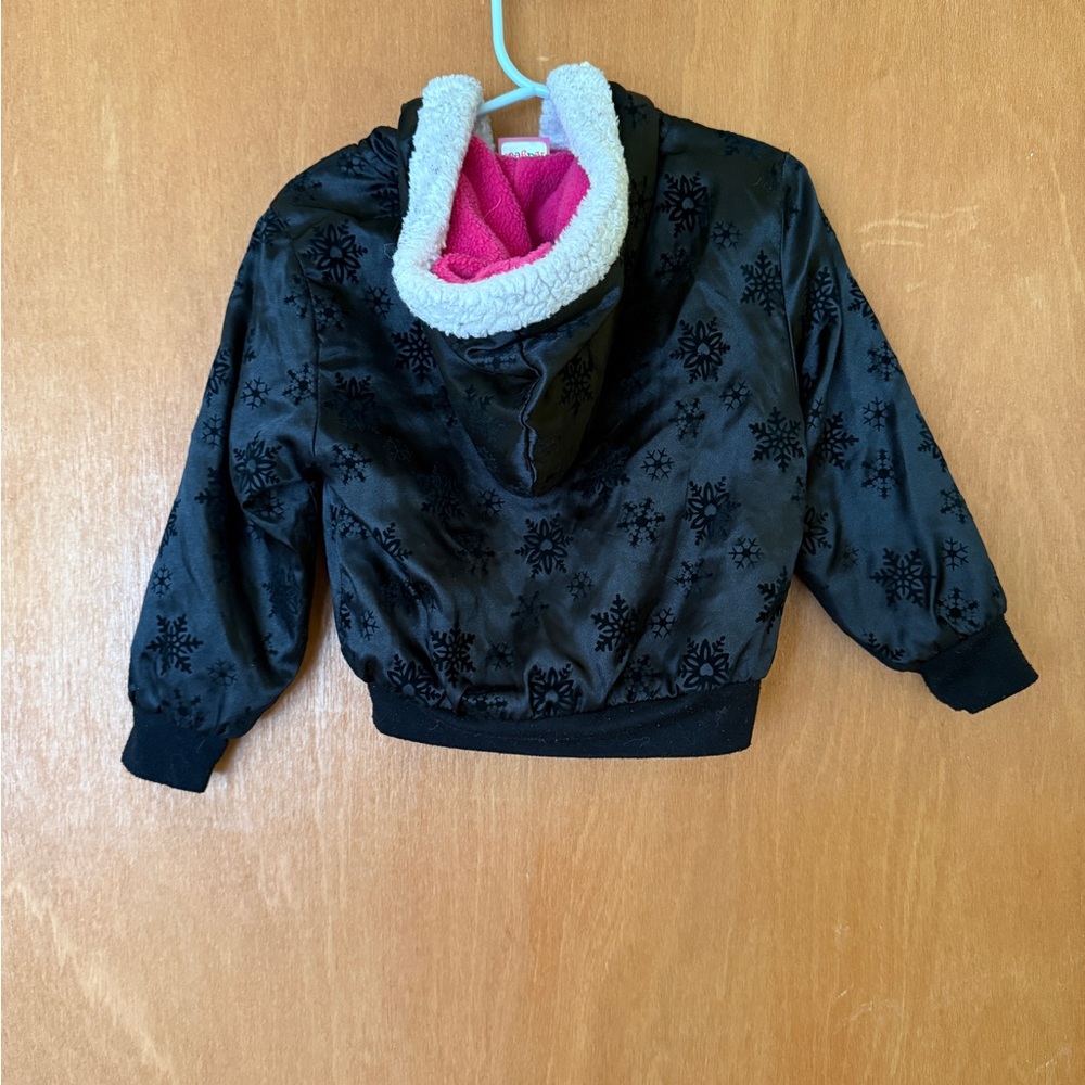 Black Snowflake Patterned Jacket - Picture 4 of 4